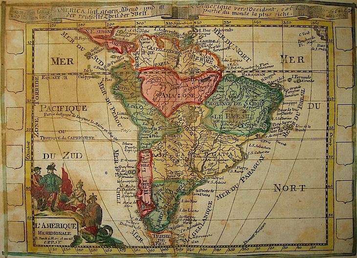 Baeck Elias (1679-1747) L'Amerique meridionale 1748 Augsburg